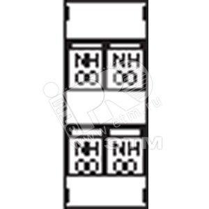 Пластрон для 4 NH00 1ряд/4 рейки - ABB