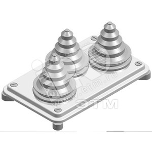 Фланец д/шк.типа R и W с каб. сальниками