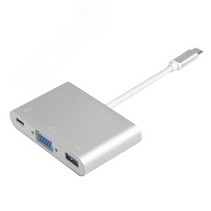 Хаб 3 в 1, USB Type C на VGA, USB 3.0 - Greenconnect
