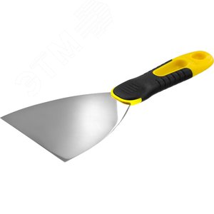 Шпатель Малярный ProFLat 100 мм х-образное профилированное полотно облегченная двухкомпонентная ручка, PROFESSIONAL - ЗУБР