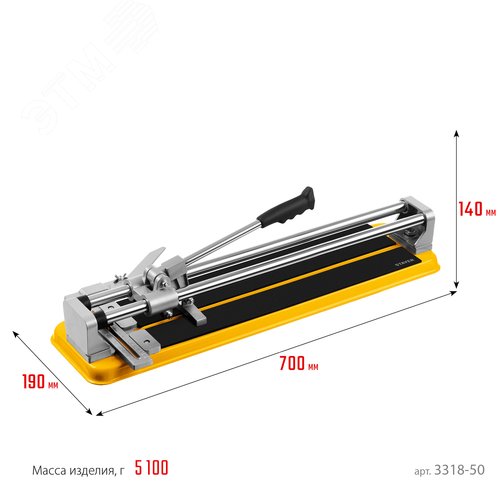 Плиткорез 500 мм PROFESSIONAL - фото 8