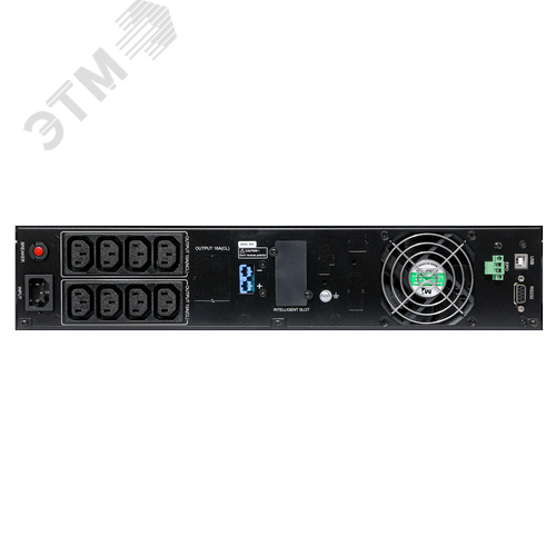 Источник бесперебойного питания Line-interactive РСК-ПИЛОТ-1000Р-М Rack/Tower 1000ВА/900Вт USB/RS-232/EPO/SNMP slot (8 IEC С13) (12В/7.5Ач. х 2) 2U - фото 2