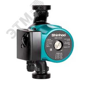 Насос циркуляционный BASIC S 25-6S 180 1x230V 3   скорости - Shinhoo