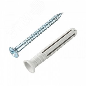 Дюбель-гвоздь YZ потайн. манжета нейлон 6x40 (150 шт) - пакет Tecfi