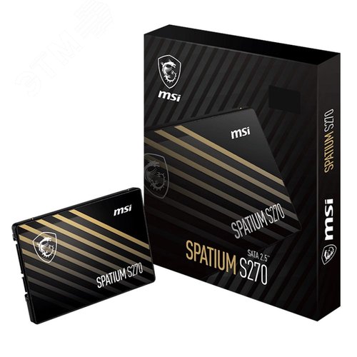 Накопитель SSD 2.5'' 960GB SPATIUM S270, SATAIII, 3D NAND, 500/450 Мб/с - MSI (3L)