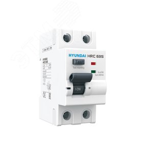 Выключатель дифференциального тока (УЗО) 2П 40А 30мА A Standard HRC - HD Hyundai Electric, артикул HRC63S2PG4S0000C00040FC
