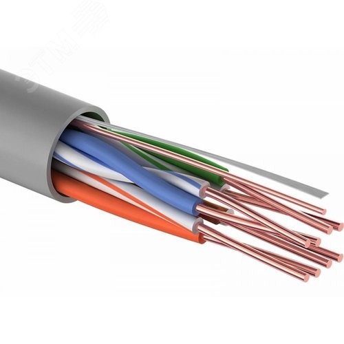 Витая пара PROconnect U/UTP 4PR 24AWG CCA CAT5e PVC серый бухта 305м - REXANT