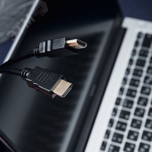 Кабель HDMI - HDMI 1.4, 2 м, Gold - фото 2