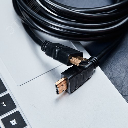 Кабель HDMI - HDMI 1.4, 5м, Gold - фото 2