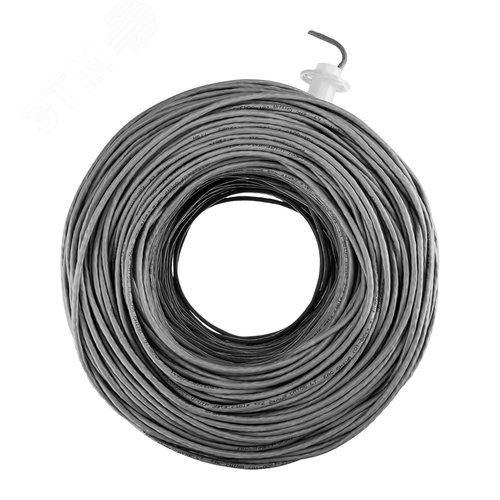 Витая пара PROconnect U/UTP 4PR 24AWG CCA CAT5e PVC серый бухта 305м - фото 4
