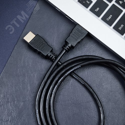 Шнур HDMI - HDMI с фильтрами, длина 1,5 метра (GOLD) (PE пакет) PROconnect - фото 5