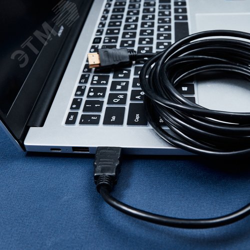 Кабель HDMI - HDMI 1.4, 5м, Gold - фото 4