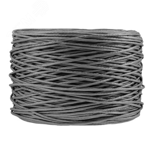 Витая пара PROconnect U/UTP 4PR 24AWG CCA CAT5e PVC серый бухта 305м - фото 6