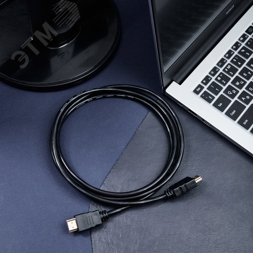 Кабель HDMI - HDMI 1.4, 2 м, Gold - фото 6