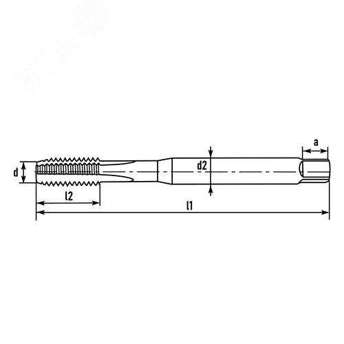 "Вставка резьбовая для ремонта резьбы 1,0"" -12-UNF DIN8140S 2,0xD 2B" - фото 2