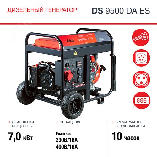 Электростанция дизельная DS 9500 DA ES - фото 5