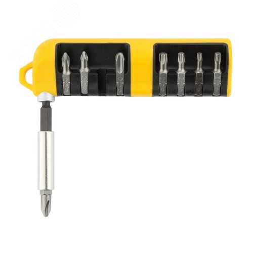 Набор бит SL/PH/PZ/Tx Industrial с держателем бит в кейсе, 9 шт - FELO