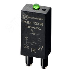 Модуль индикации и защиты, LED + Варистор (120В AC/DC) - Релеон