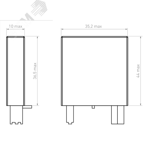 Модуль индикации и защиты, LED + Диод (+ A1) ( 6-24В DC) - фото 3