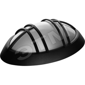 Светильник Eliptic 100w E27 IP44 черный опаловый матовый двойная решетка стекло - LENA LIGHTING