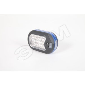 Фонарь светодиодный VITO DUE Led 24+3LED 3xAAA батареи черный/синий крючок - LENA LIGHTING