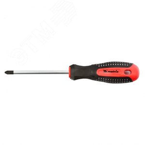 Отвертка Fusion, PZ2x100мм, CrV, 3к рукоятка  anti slip - Matrix