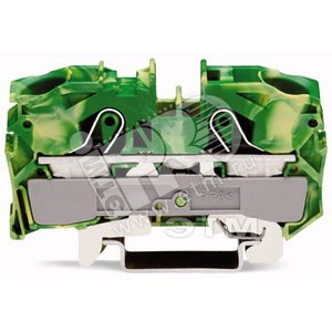 Клемма  2-пров. с заземл. 0.5-16(25)мм2 (уп.-20шт.)  | 2016-1207 |  WAGO