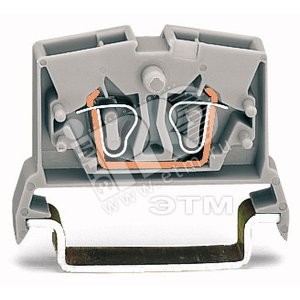 Клемма 2-проводная для DIN-рейки 35мм серая 0.08-2.5 мм.кв. | 264-711 | WAGO