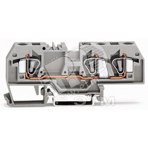 Клемма 3-проводная проходная (уп/25шт) | 282-684 | WAGO