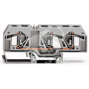 Клемма 3-проводная проходная (уп/20шт) | 283-671 | WAGO