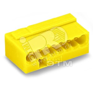 Клемма МИКРО. 8-проводная 0.6 - 0.8мм2 желтые (уп/50шт) | 243-508 | WAGO