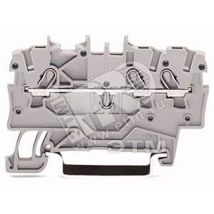 Клемма 3-проводная проходная 0.14-1(1.5)мм.кв красная