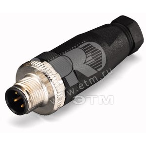 Штекер М12 прямой 5 полюсов