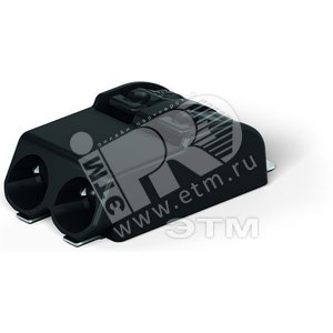Клемма 2-полюсная для SMD монтажа черная (2060-422/998-404) - Wago