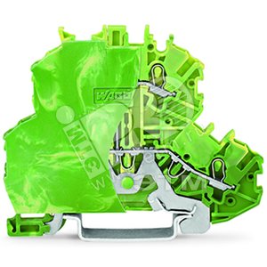 Клемма 2-уровневая с заземлением с пластиной