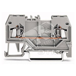 Клемма 2-проводная с заземл серая 0.08-1.5 мм.кв. | 279-901 | WAGO