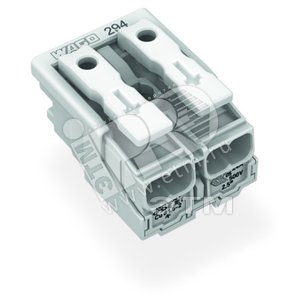 Клемма 2х2.5, без маркировки - Wago