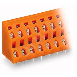 Полоса клеммная двухуровневая на плату (736-665)