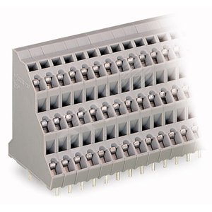 Полоса клеммная трехуровневая на плату (737-208)