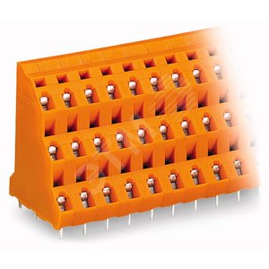 Полоса клеммная трехуровневая на плату (737-616)