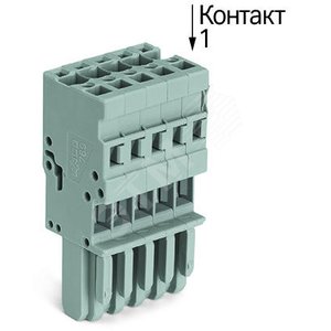 Штеккер-розетка 1 пров. для вставки в базисные клеммы или контактные планки 10-конт - Wago