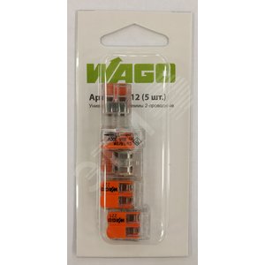 Клемма WAGO 2x0.08-2.5мм (1уп=5шт) (221-412-5) - Wago