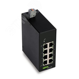Переключатель промышленный ECO 8-портовый 1000Base-T, черные - Wago