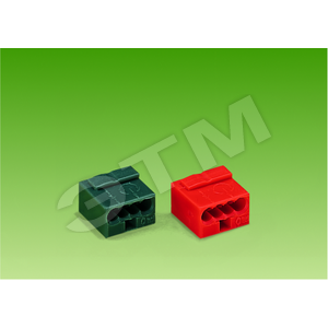 Клемма МИКРО. 4-проводная 0.6-0.8мм2 красная (уп/100шт) | 243-804 | WAGO