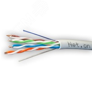 Витая пара U/UTP кат 5e 4х2хAWG24 IN CCA Net.on 305м - SUPRLAN