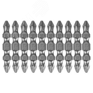 Набор бит двухстор., PH2-PH2х45 мм, сталь S2, 10шт. - Matrix