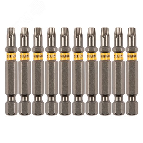 Набор бит TORX 25х50, сталь S2, шестигранный профиль, 10 шт. - Matrix