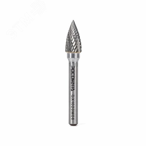 Борфреза твердосплавная сфероконическая d6хD10хl20хL60, тип G - Росомаха