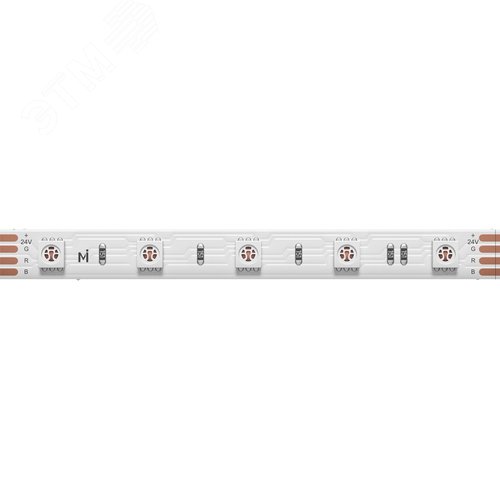 Лента светодиодная 24В 5050 14,4Вт/м 5м IP 20 - артикул SU-F60-10mm-24V-14,4W-RGB-IP20-5m