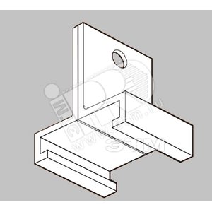 NOA SKB-16-3 белый Скоба д/подвеса ш/провода (SKB-16-3) - Nordic Aluminium